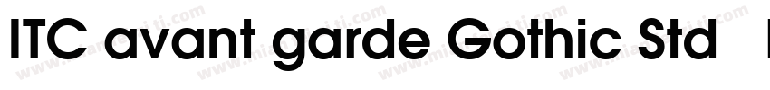 ITC avant garde Gothic Std   Demi字体转换